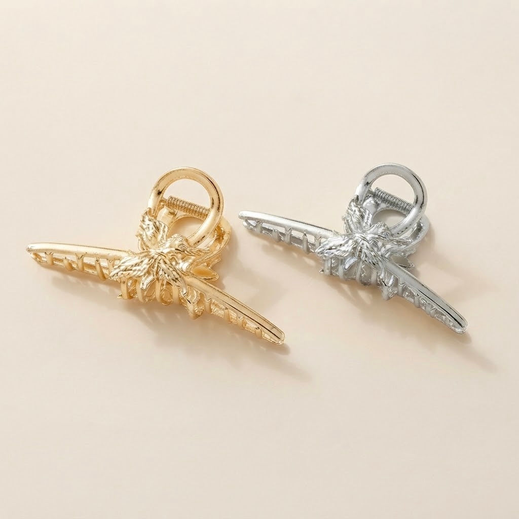 Pinza para el cabello con forma de mariposa