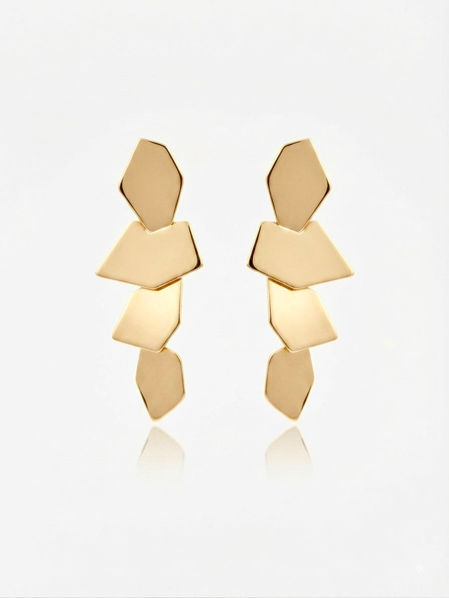 Pendientes Reflejo gold