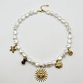 Collar Perlas con Sol