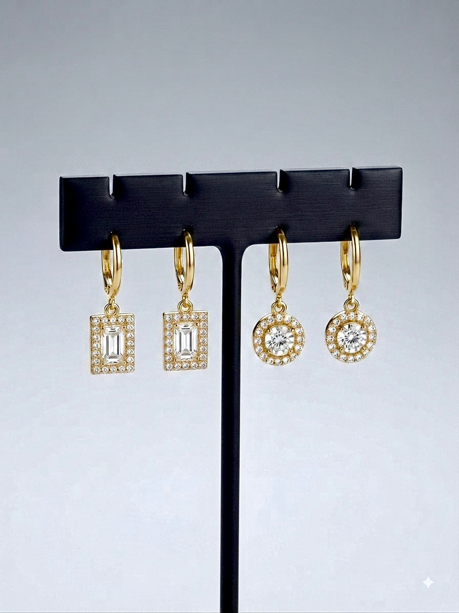 Pendientes Aro con diamantes