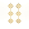 Pendientes Cruz gold