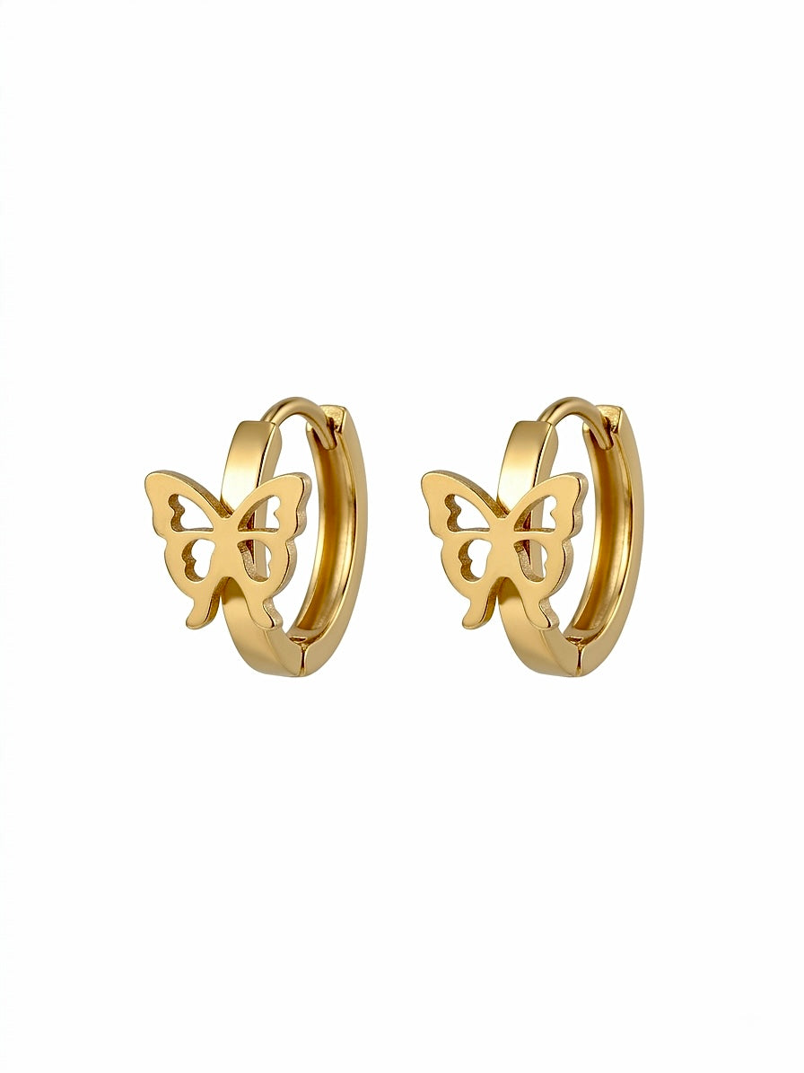 Pendientes Aros Mariposa