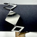 Rhombus silver bracelet