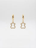 Pendientes Aros Osito gold