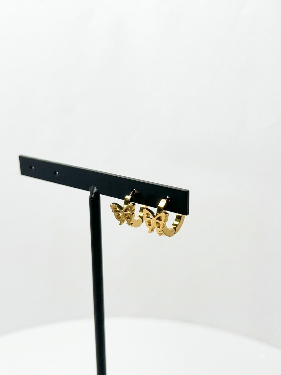 Pendientes Aros Mariposa