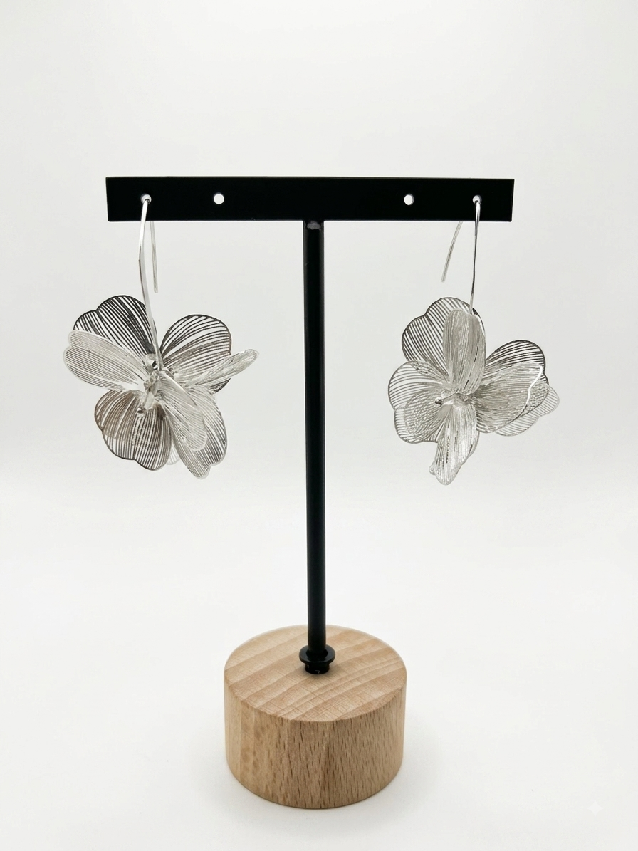 Pendientes Saz silver