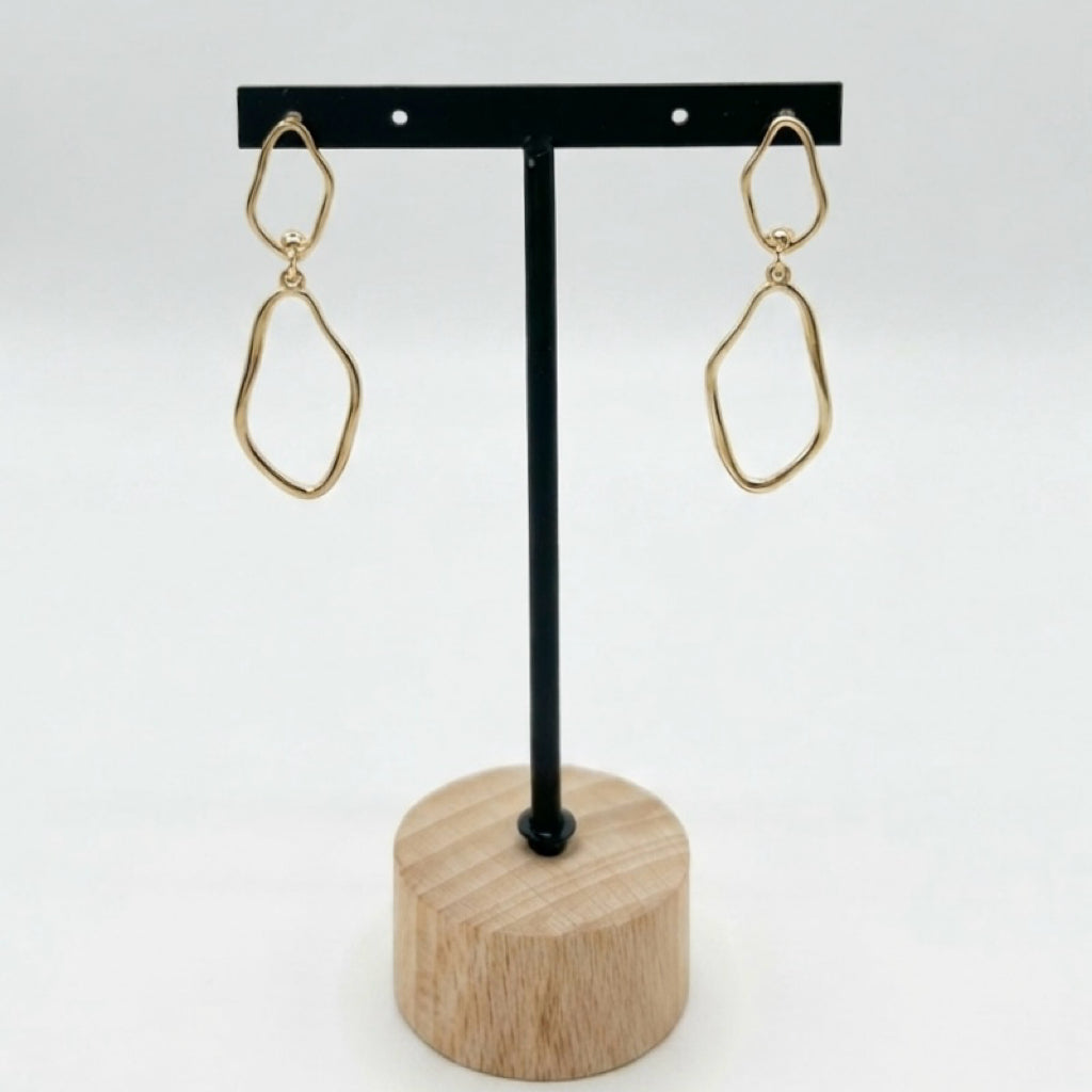 Pendientes Ovalados gold